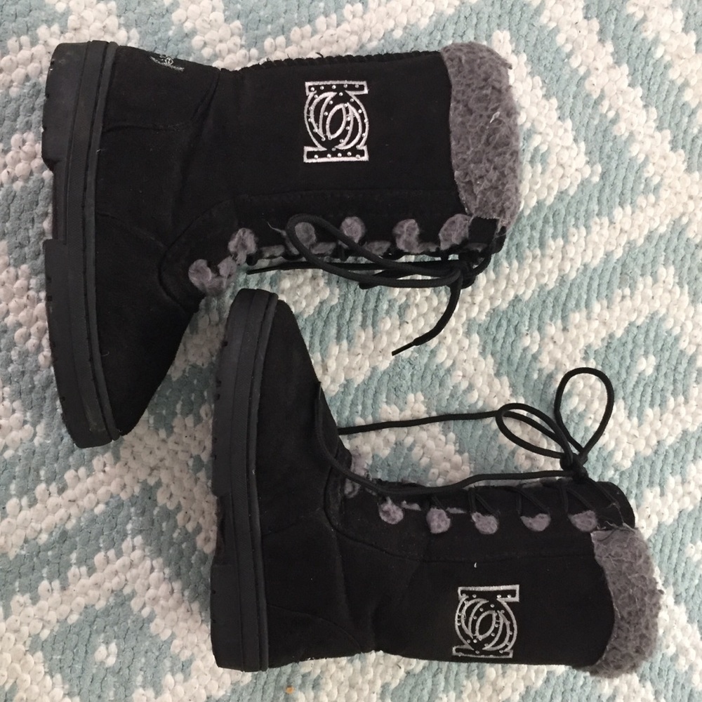 Bebe girls black boots